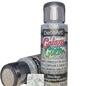 DecoArt Galaxy Glitter Plata Luna 59 ml