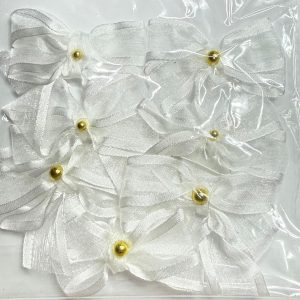 Lazo con borde Blanco 6cm